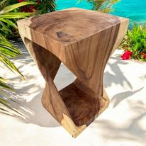 Teak stool